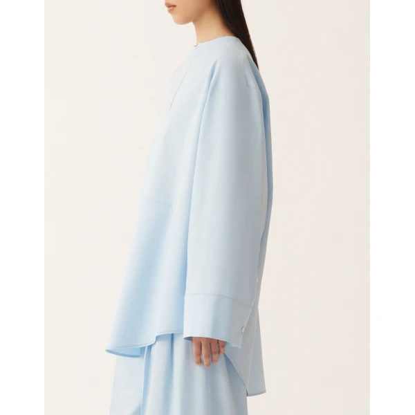 Sky Blue Poplin Shirt - Image 5