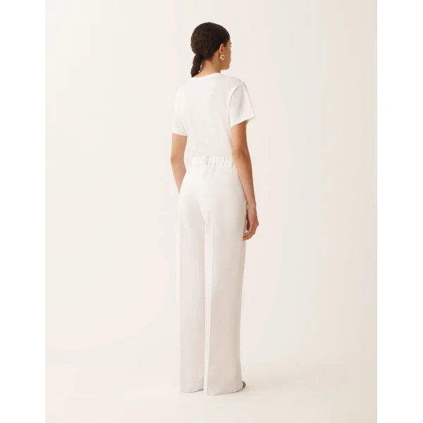 Trevi Pants in Optical White Poplin