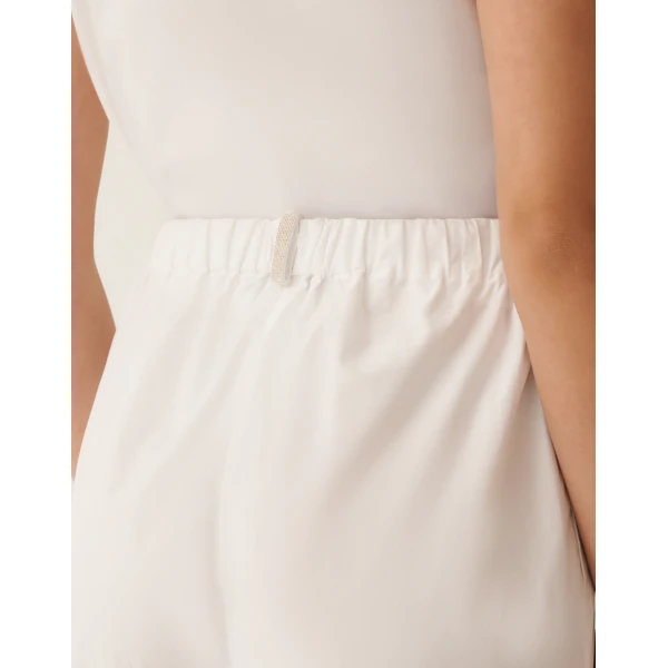Trevi Pants in Optical White Poplin - Image 5