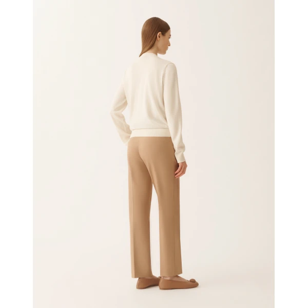 Wool and Cotton Cardigan in Butter