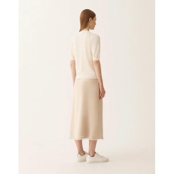 Wool and Cotton Sweater in Butter