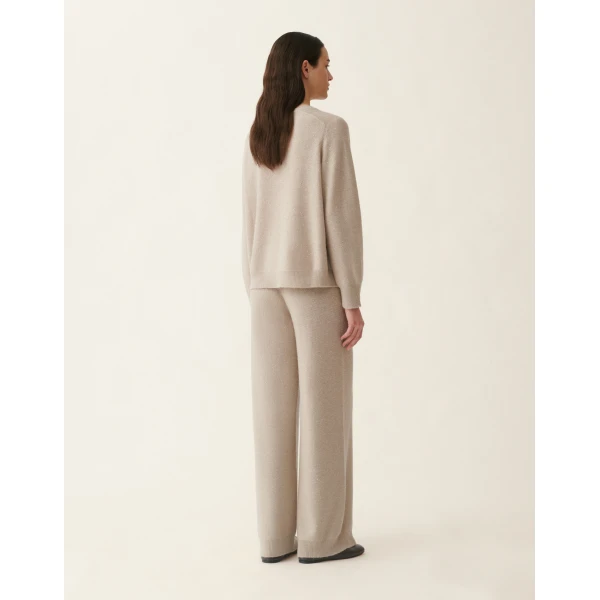 Wool and Silk Sweater with Sequins in Cachà