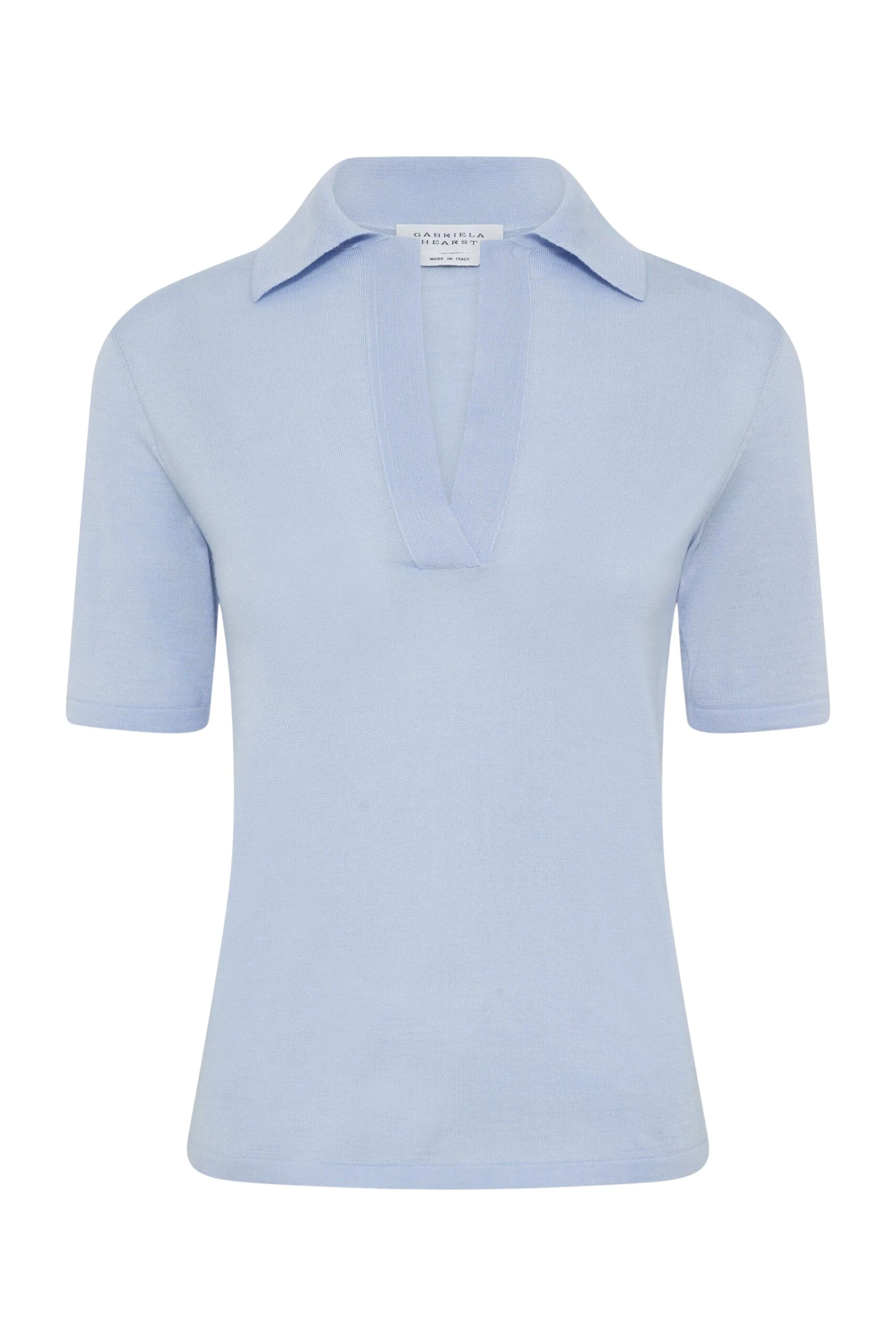 Gabriela-Hearst-Caius-Knit-Short-Sleeve-Polo-in-Halogen-Blue-Cashmere-Silk-scaled30525_nobg Gabriela Hearst