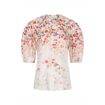 Gabriela Hearst Edify Top in Uruguayan Flowers Printed Silk Gabriela Hearst