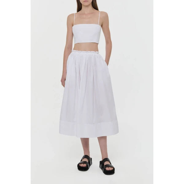 Nadir Top in White Sea Island Cotton