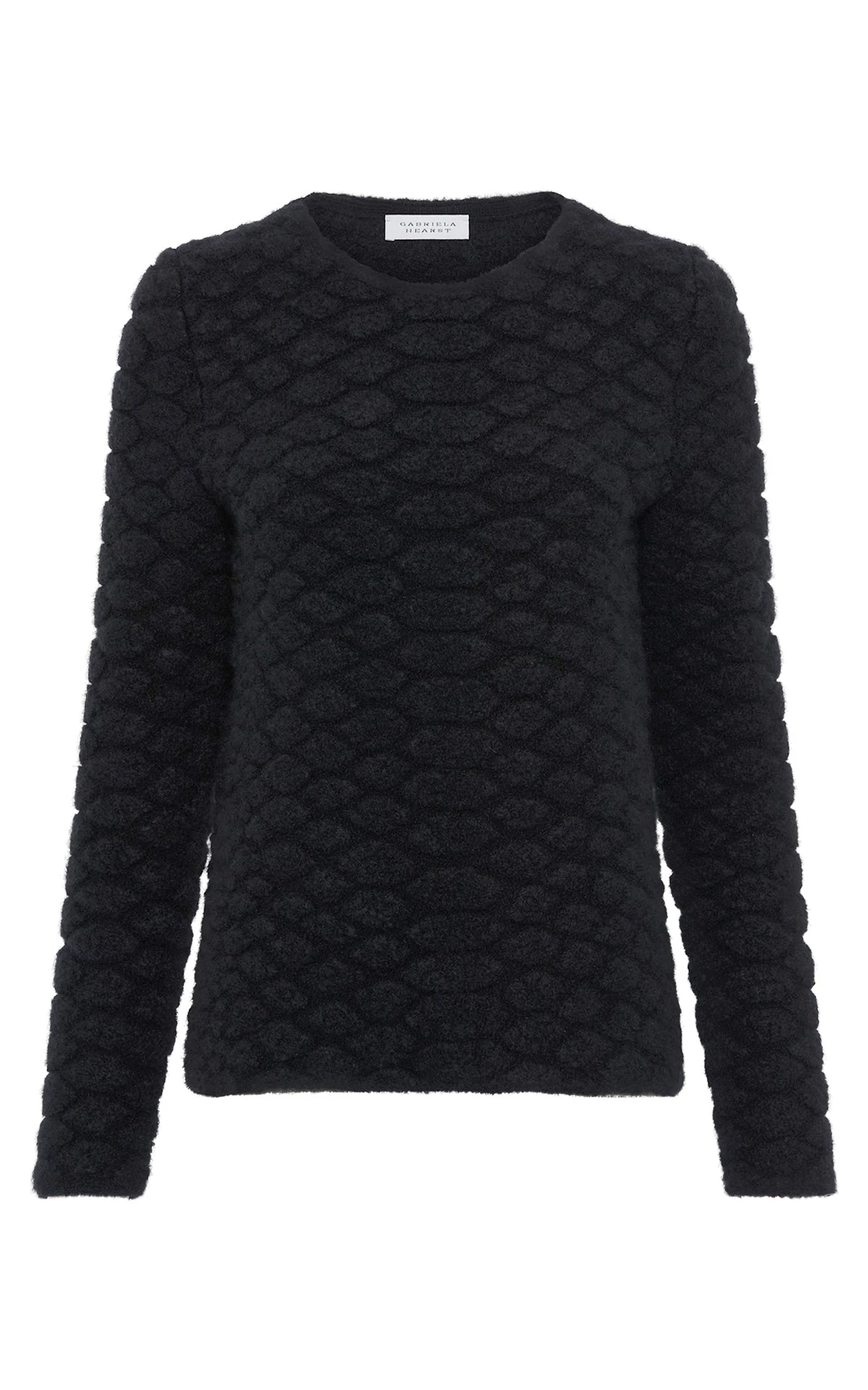 Gabriela Hearst Tansey Knit Sweater in Black Cashmere Gabriela Hearst