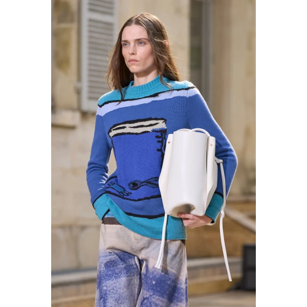 Tarikel Knit Sweater in Water Multi Cashmere