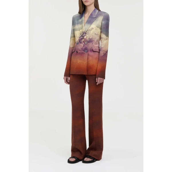 Vesta Flare Pant in Mountain Virgin Wool