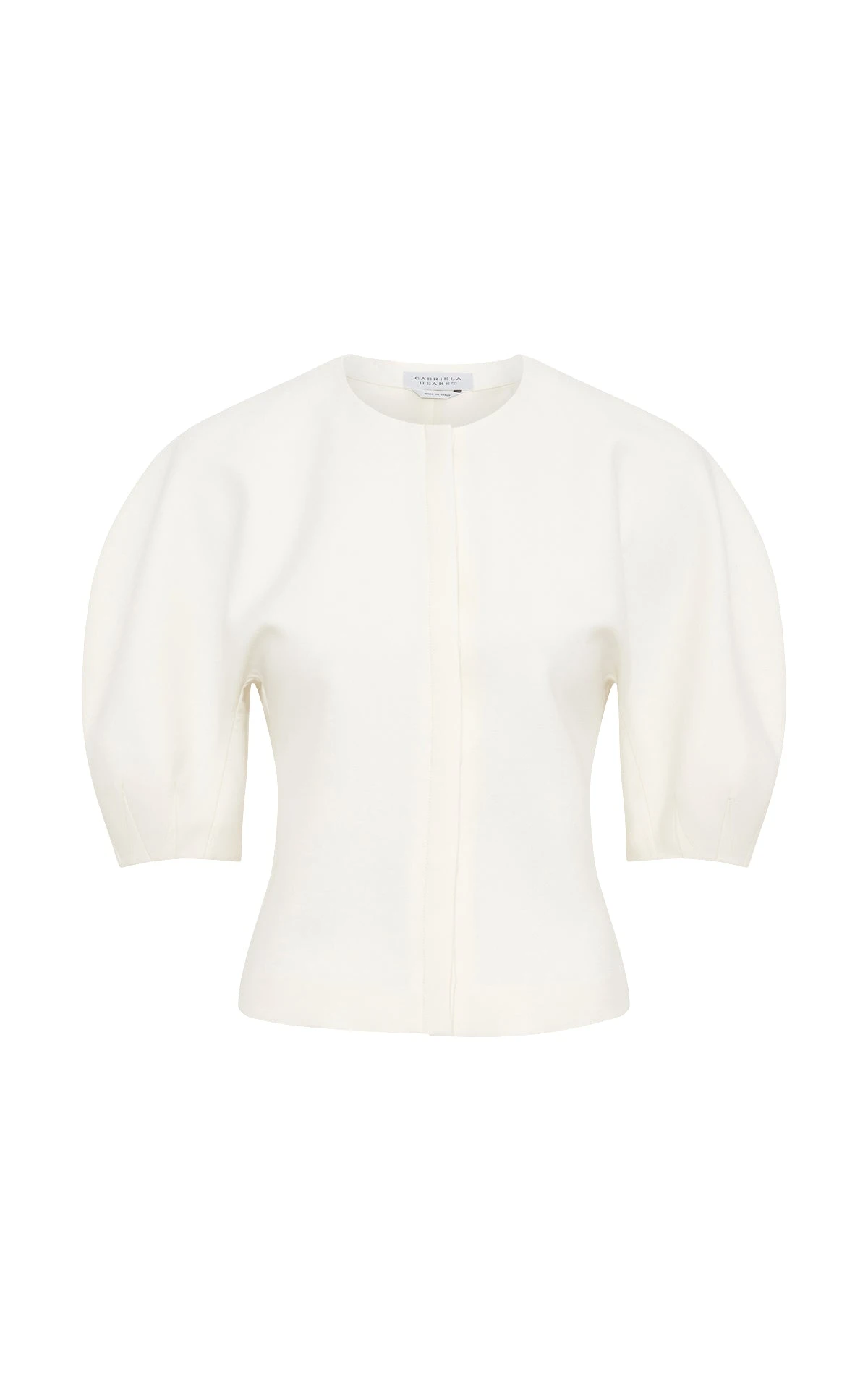 Gabriela Hearst Waverly Top in Ivory Recycled Wool Gabriela Hearst