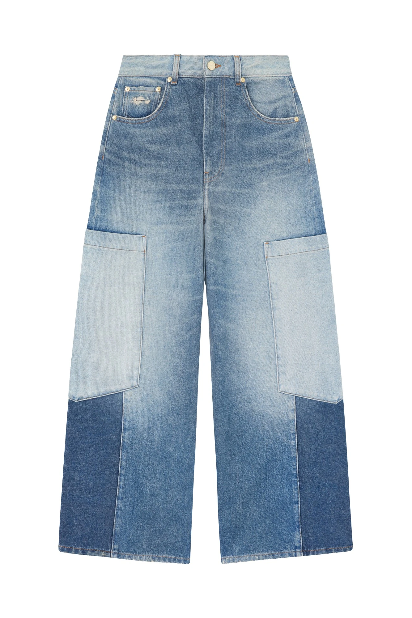 Ganni-Baggy-Cargo-Jeans-in-Patchwork-Denim-497673_nobg Ganni