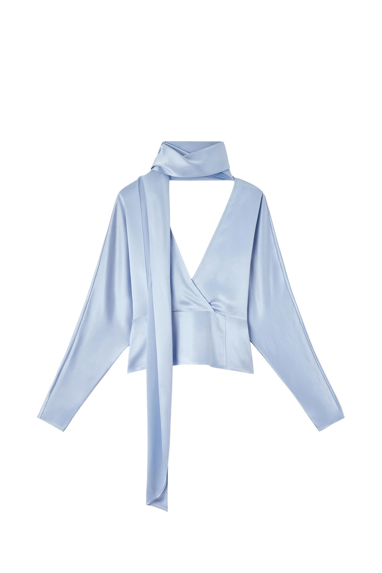 Ganni-Blouse-in-Blue-Satin-413280_nobg Ganni