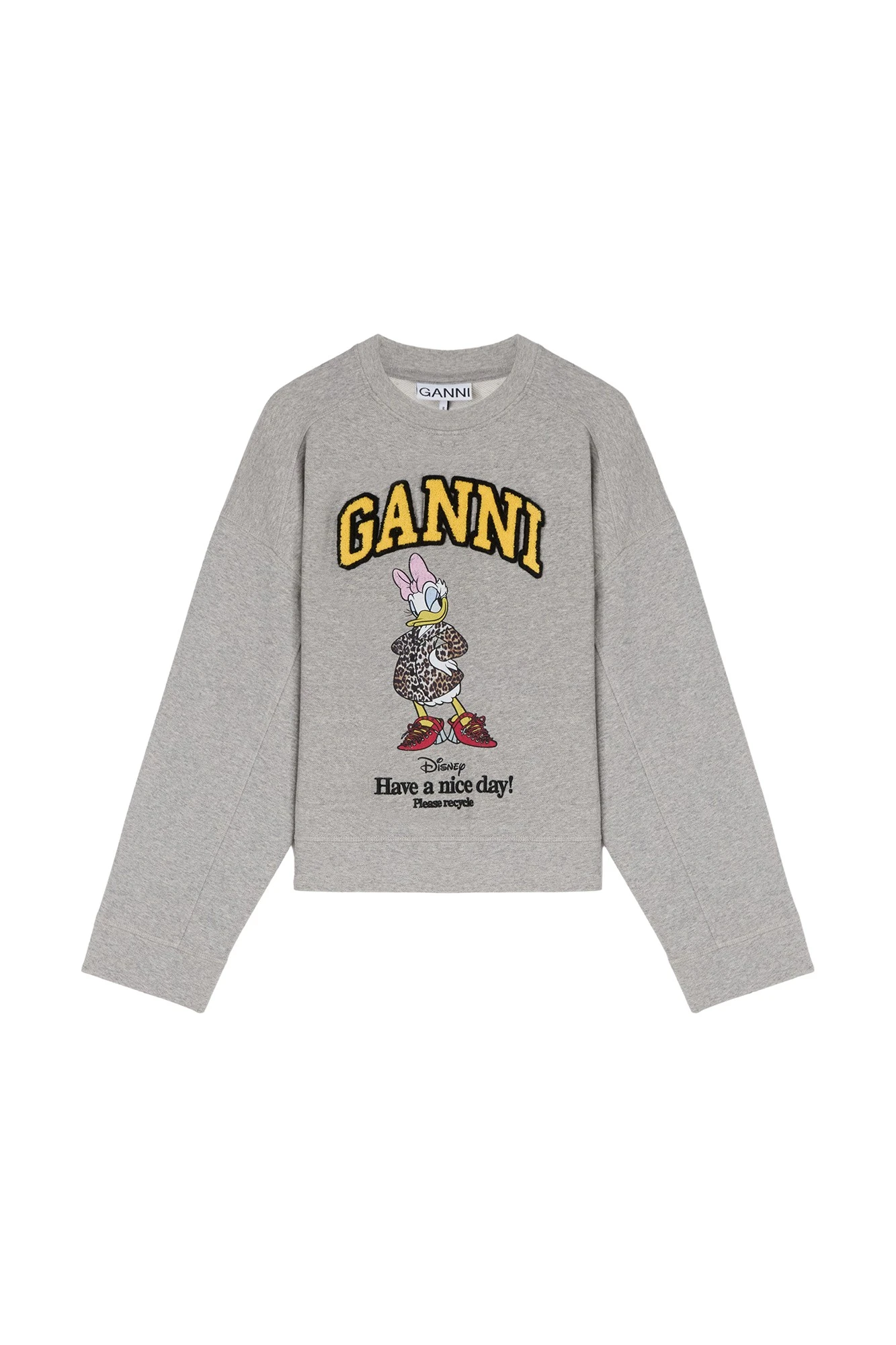 Ganni-Daisy-Duck-Grey-Sweatshirt-134032_nobg Ganni