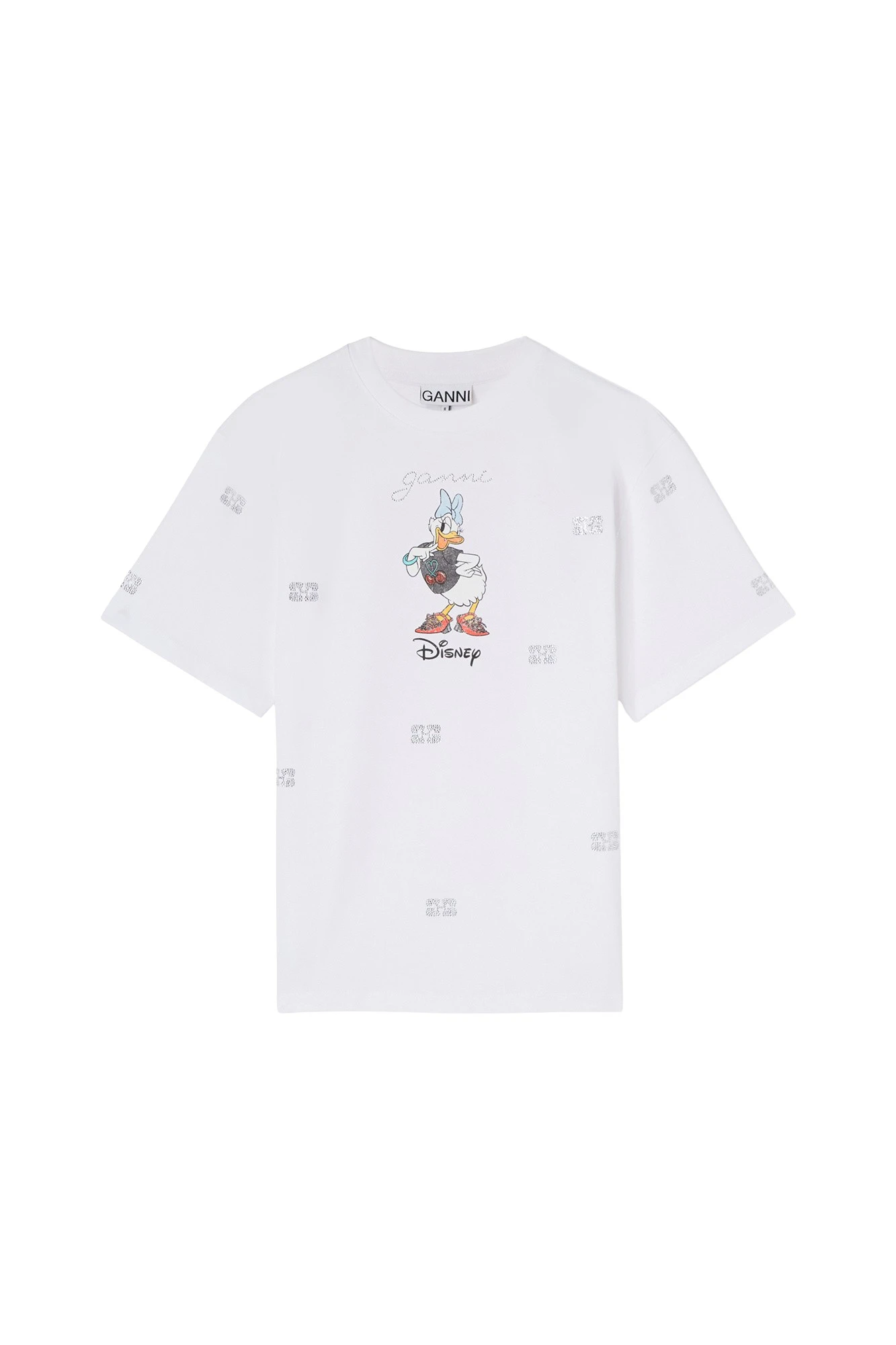 Ganni-Daisy-Duck-White-Printed-T-shirt-482780_nobg Ganni