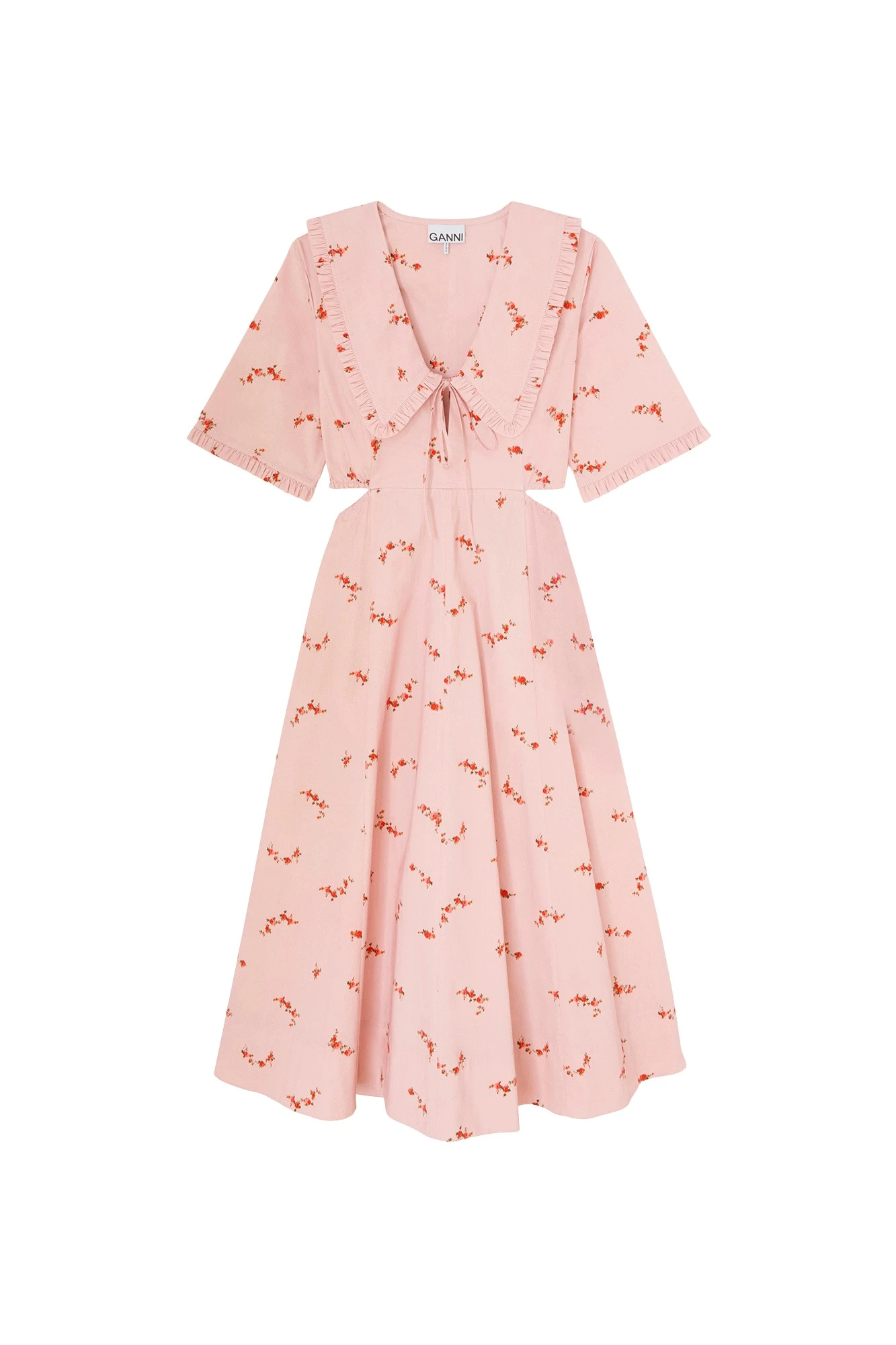 Ganni-Dress-in-Pink-Cotton-482810_nobg Ganni
