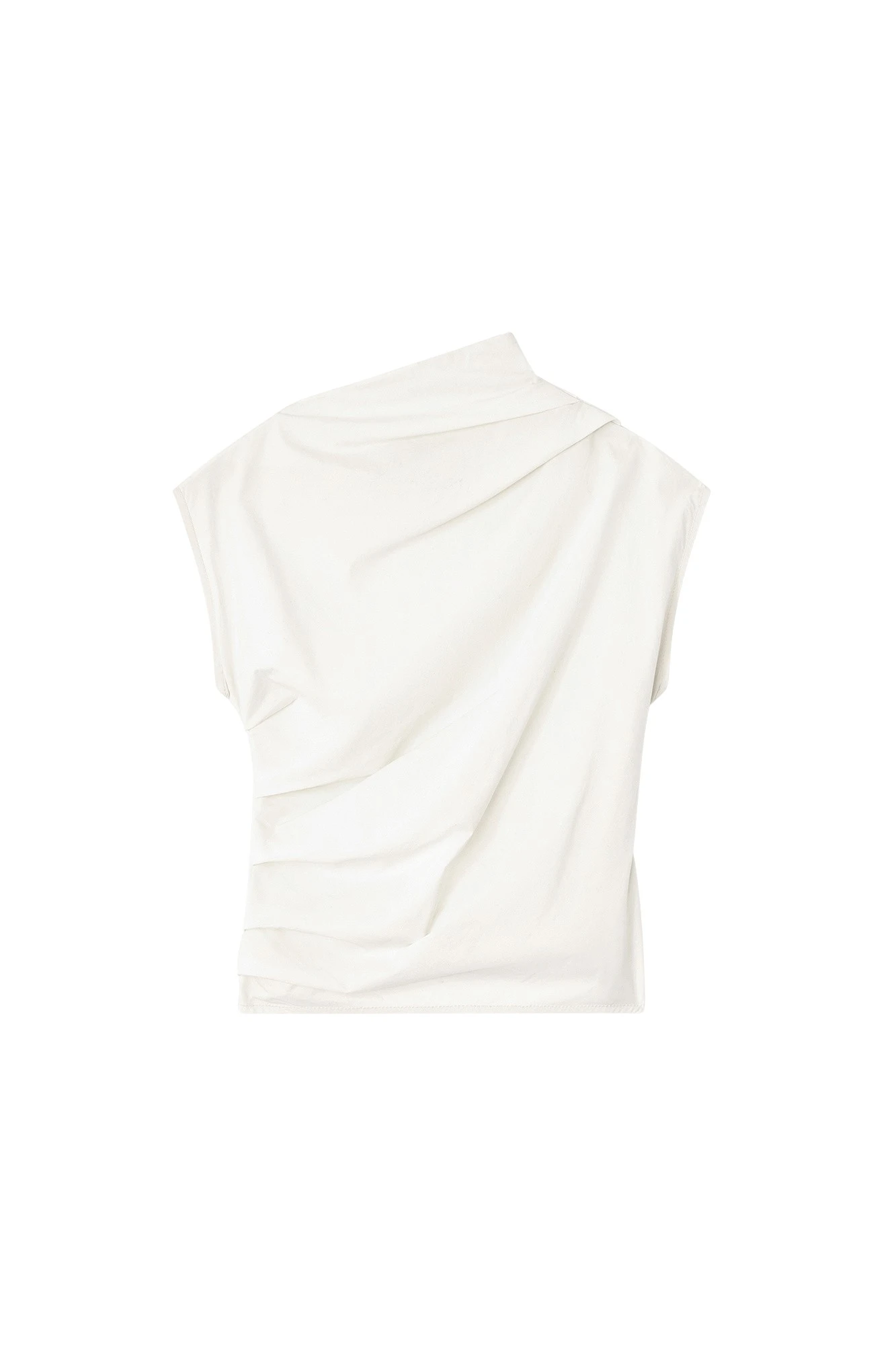 Ganni-Ivory-Ruched-Top-434571_nobg Ganni