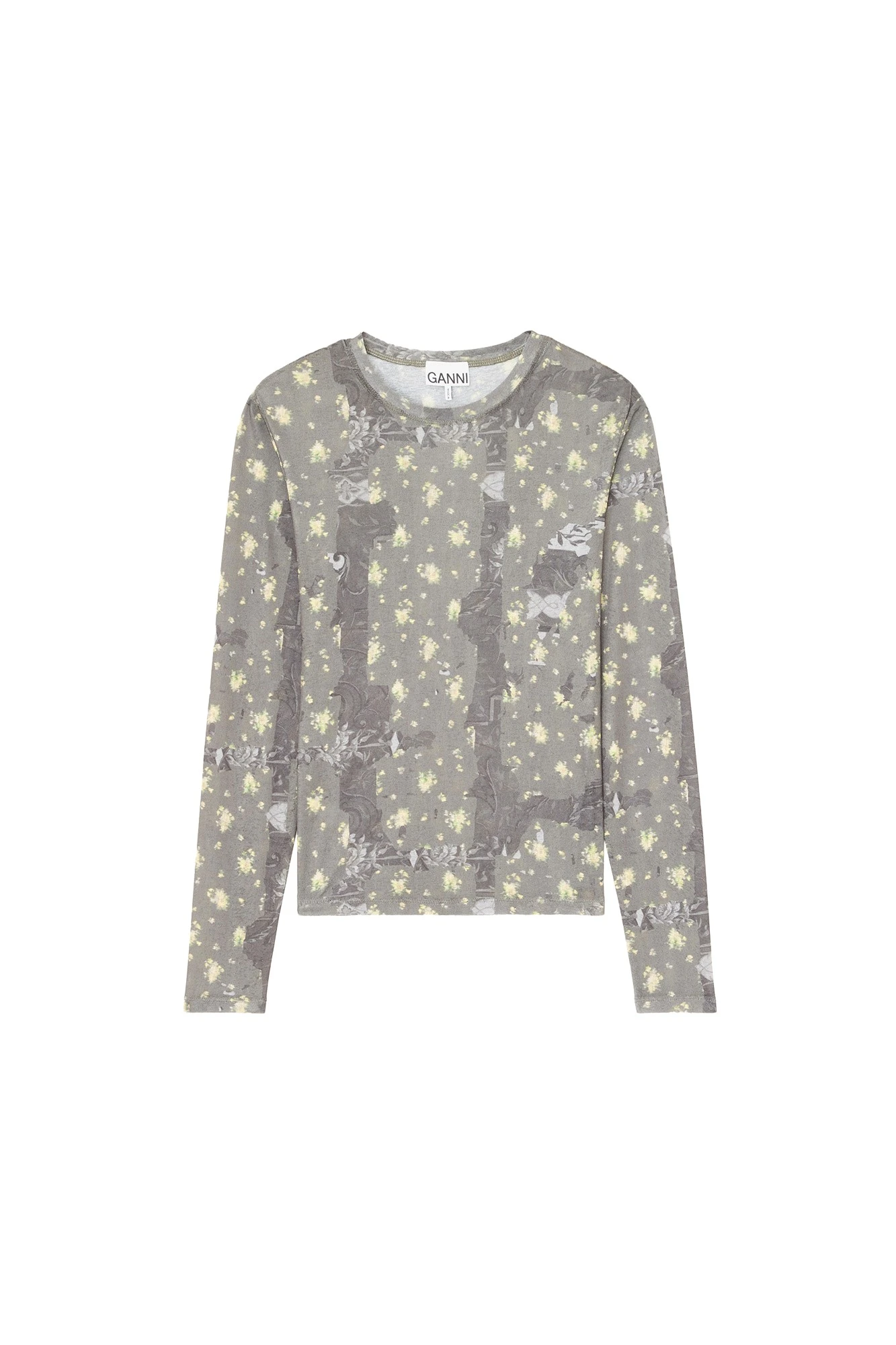 Ganni-Long-sleeve-Top-in-Printed-Marl-Mesh-128124_nobg Ganni
