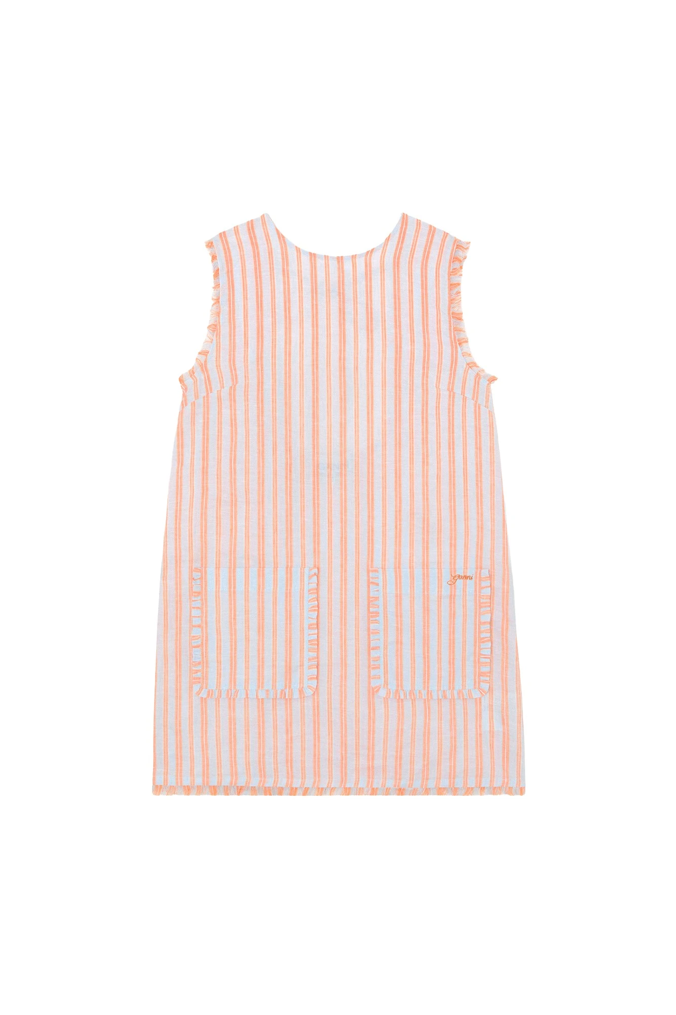 Ganni-Mini-Dress-in-Striped-Linen-448277_nobg Ganni