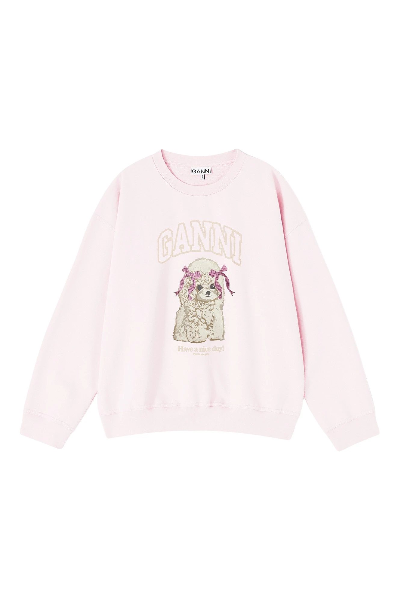 Ganni-Pink-Poodle-Sweatshirt-350216_nobg Ganni