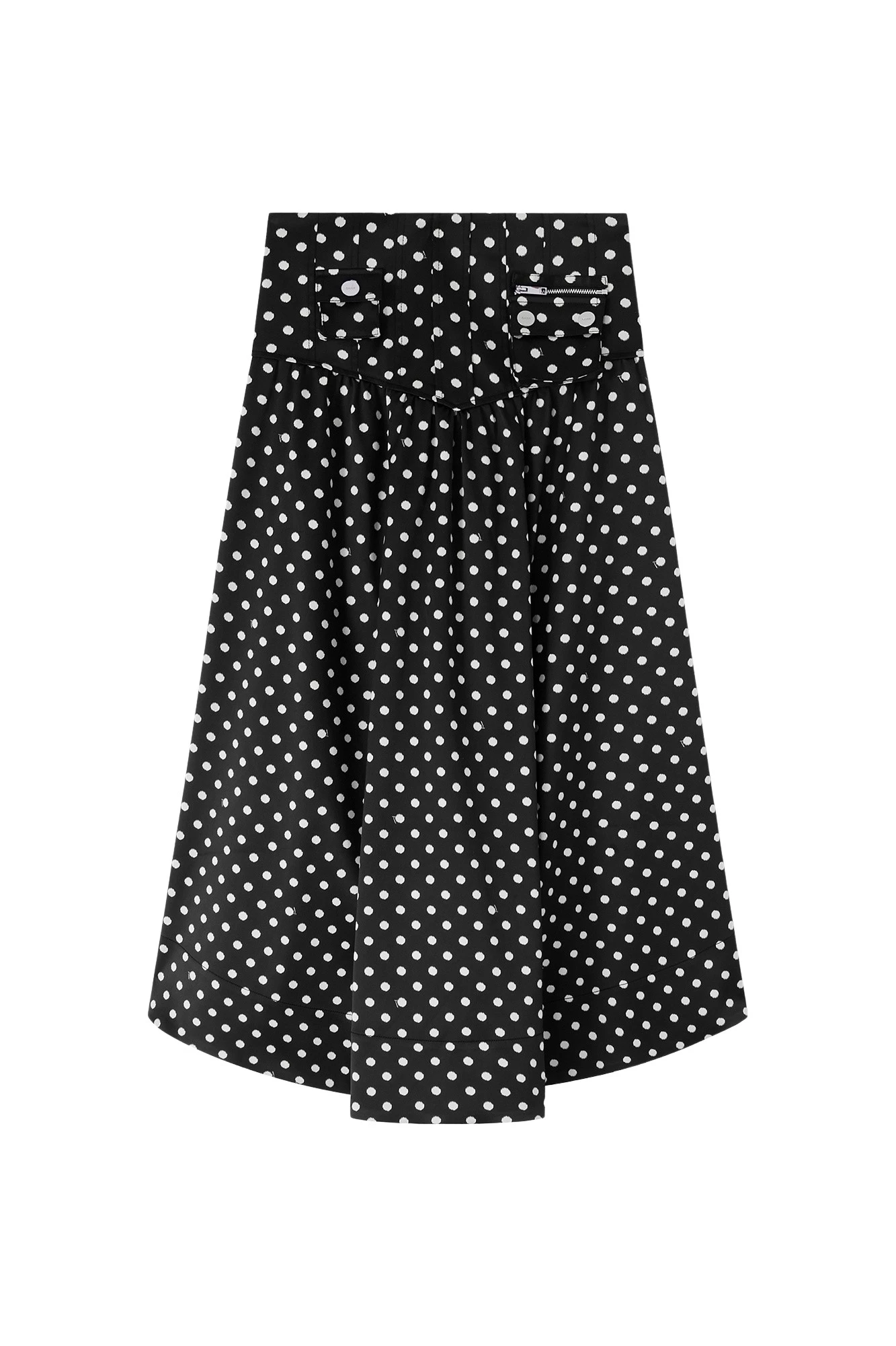Ganni-Polka-Dot-Satin-Corset-Skirt-433037_nobg Ganni