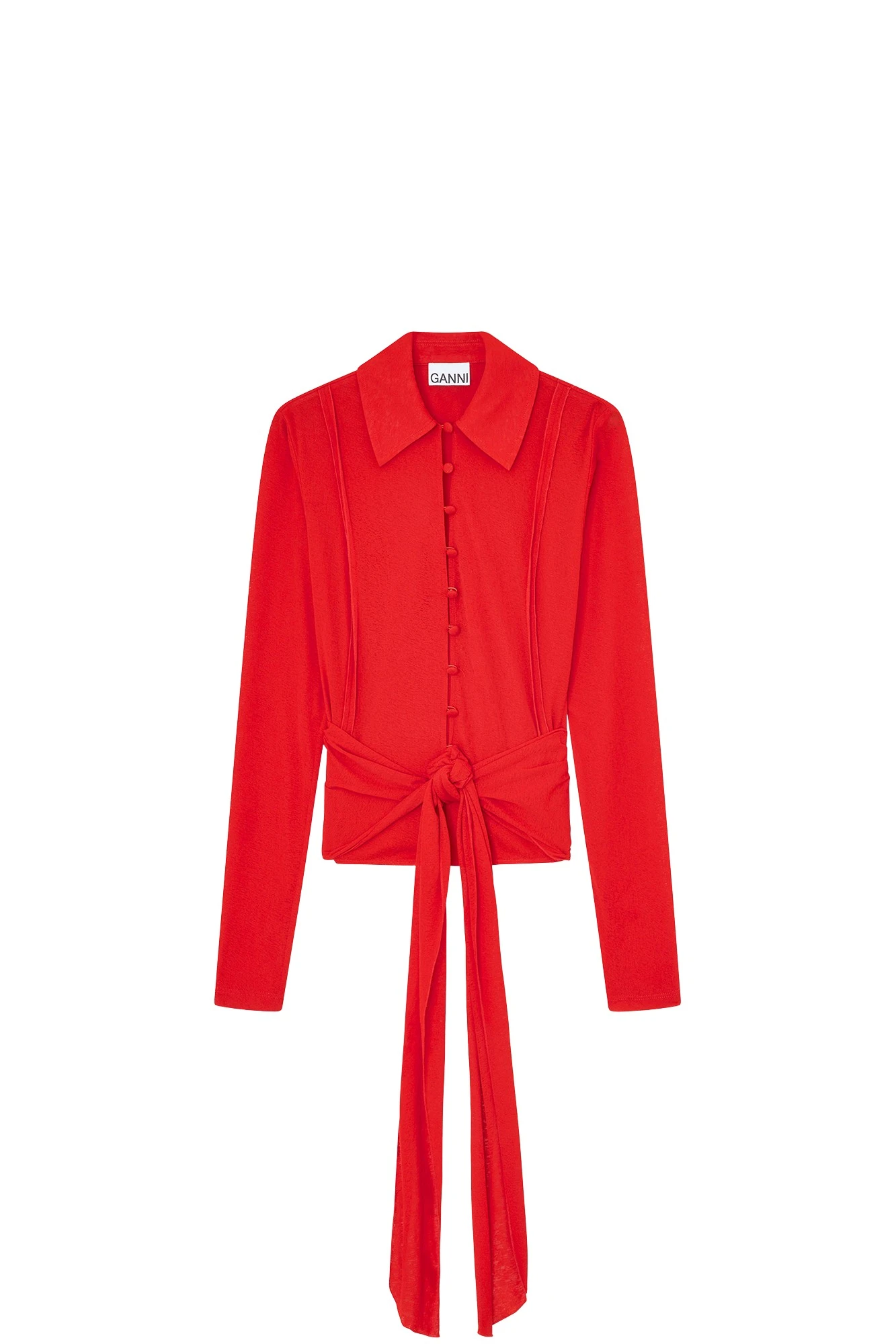 Ganni-Shirt-in-Red-Marl-Mesh19777_nobg Ganni