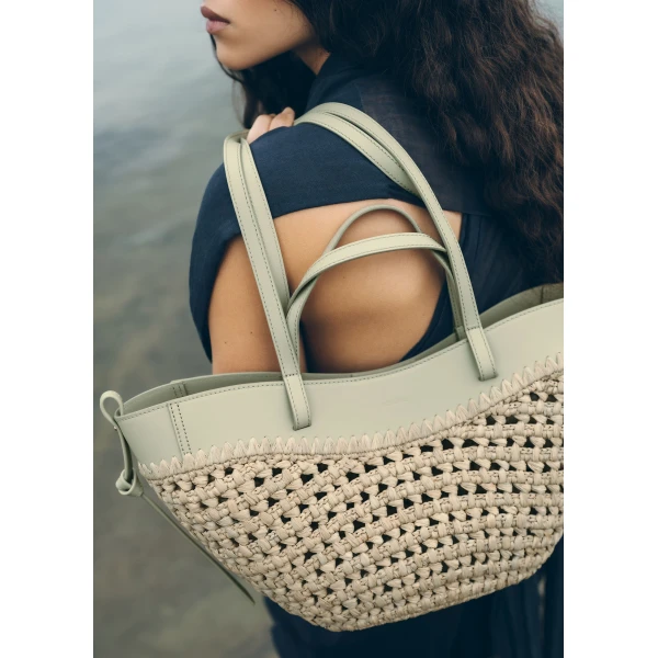 Polène Cyme Mini in Laurel Cyme Mini in Laurel - Mini Bags - Parisian Luxury Leather Bag at Luxury Shoes 