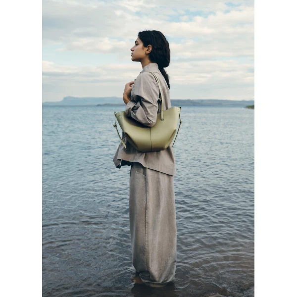 Polène Cyme Mini in Linden Cyme Mini in Linden - Mini Bags - Parisian Luxury Leather Bag at Luxury Shoes 