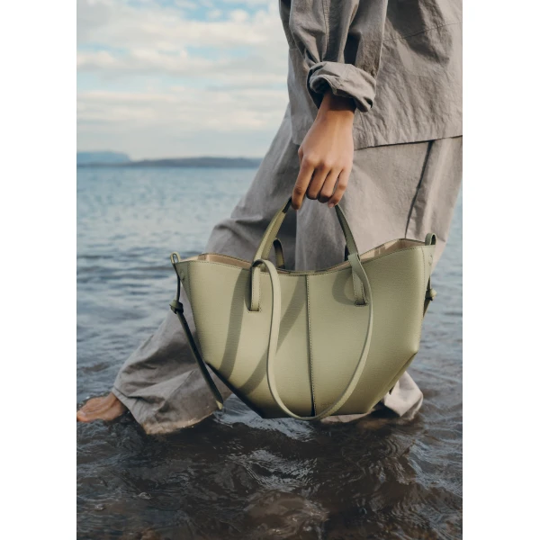 Polène Cyme Mini in Linden Cyme Mini in Linden - Mini Bags - Parisian Luxury Leather Bag at Luxury Shoes 