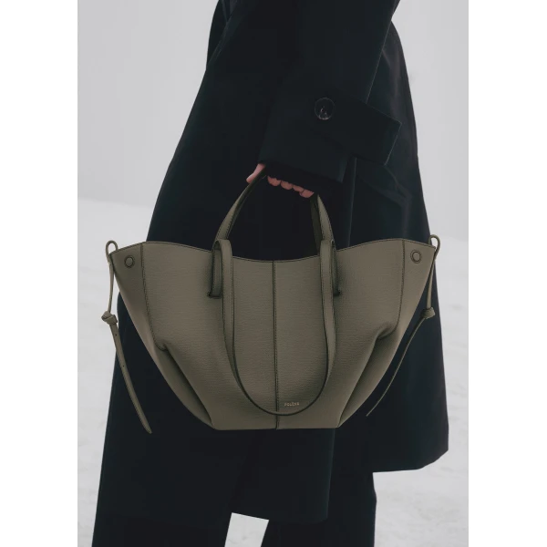 Polène Cyme Mini in Smoky Green Cyme Mini in Smoky Green - Mini Bags - Parisian Luxury Leather Bag at Luxury Shoes 