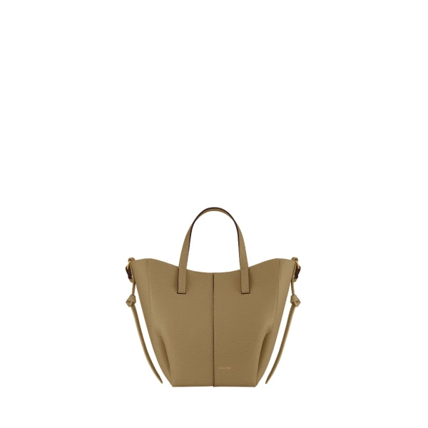 Polène Cyme Tote Nano in Smoky Olive Cyme Tote Nano in Smoky Olive - Mini Bags - Parisian Luxury Leather Bag at Luxury Shoes 