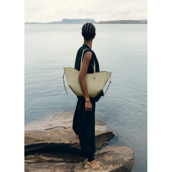 Polène Cyme in Linden Cyme in Linden - Totes & Top-Handle Bags - Parisian Luxury Leather Bag at Luxury Shoes 