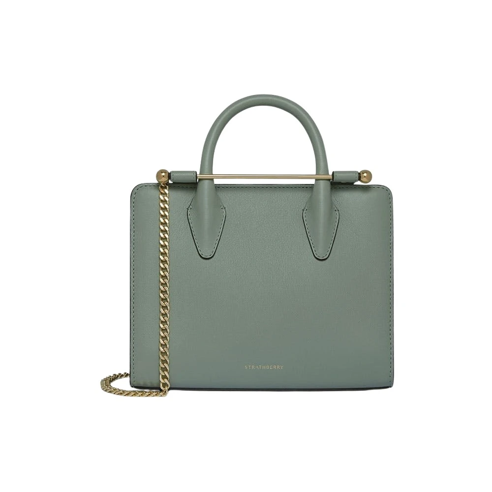 Green-Mini-Tote-in-Library-Green21650_nobg Strathberry Mini Tote bag