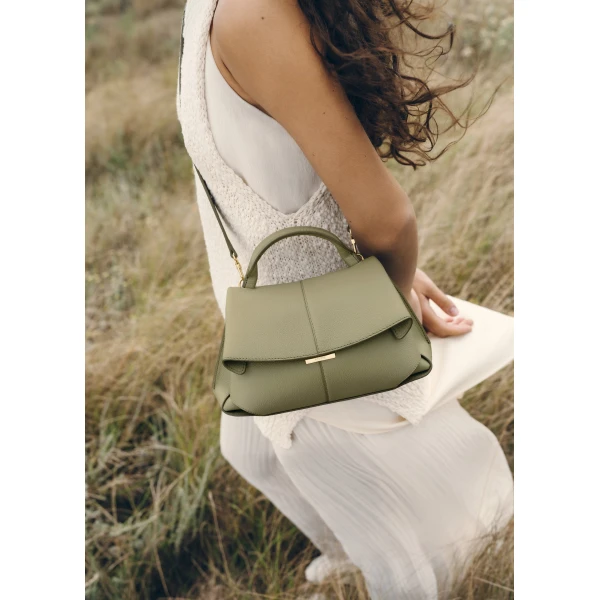 Polène Mokki Mini in Linden Mokki Mini in Linden - Mini Bags - Parisian Luxury Leather Bag at Luxury Shoes 