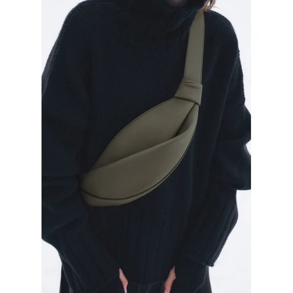 Polène Neyu in Smoky Green Neyu in Smoky Green - Shoulder & Crossbody Bags - Parisian Luxury Leather Bag at Luxury Shoes 