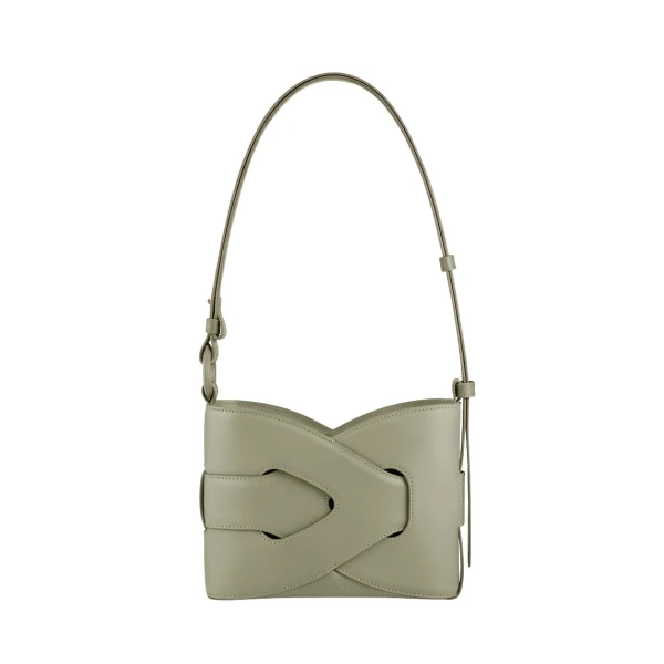 Polène Nodde in Olive Nodde in Olive - Shoulder & Crossbody Bags - Parisian Luxury Leather Bag at Luxury Shoes 