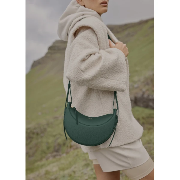 Polène Numéro Dix in Green Numéro Dix in Green - Shoulder & Crossbody Bags - Parisian Luxury Leather Bag at Luxury Shoes 