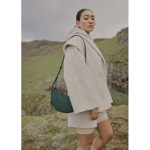 Polène Numéro Dix in Green Numéro Dix in Green - Shoulder & Crossbody Bags - Parisian Luxury Leather Bag at Luxury Shoes 