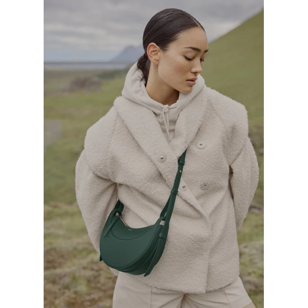 Polène Numéro Dix in Green Numéro Dix in Green - Shoulder & Crossbody Bags - Parisian Luxury Leather Bag at Luxury Shoes 