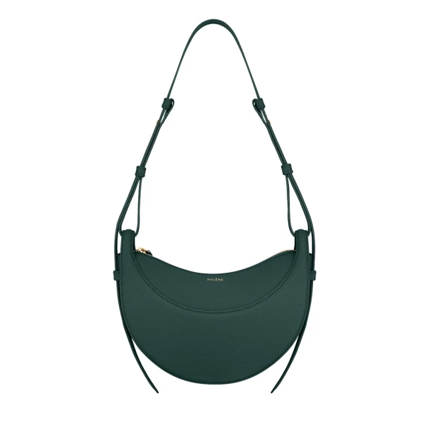 Polène Numéro Dix in Green Numéro Dix in Green - Shoulder & Crossbody Bags - Parisian Luxury Leather Bag at Luxury Shoes 