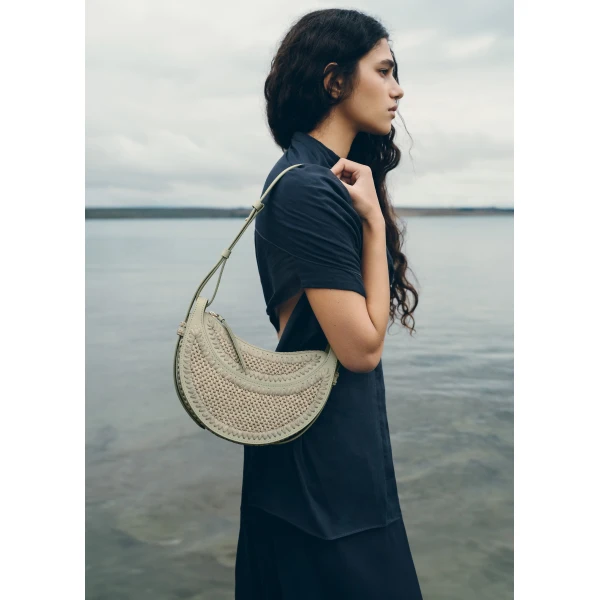 Polène Numéro Dix in Laurel Numéro Dix in Laurel - Shoulder & Crossbody Bags - Parisian Luxury Leather Bag at Luxury Shoes 
