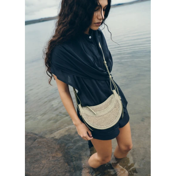 Polène Numéro Dix in Laurel Numéro Dix in Laurel - Shoulder & Crossbody Bags - Parisian Luxury Leather Bag at Luxury Shoes 