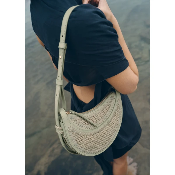 Polène Numéro Dix in Laurel Numéro Dix in Laurel - Shoulder & Crossbody Bags - Parisian Luxury Leather Bag at Luxury Shoes 