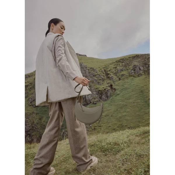 Polène Numéro Dix in Olive Numéro Dix in Olive - Shoulder & Crossbody Bags - Parisian Luxury Leather Bag at Luxury Shoes 