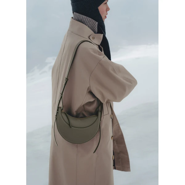 Polène Numéro Dix in Smoky Green Numéro Dix in Smoky Green - Shoulder & Crossbody Bags - Parisian Luxury Leather Bag at Luxury Shoes 