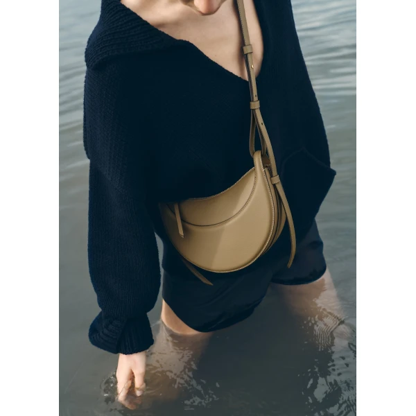 Polène Numéro Dix in Smoky Olive Numéro Dix in Smoky Olive - Shoulder & Crossbody Bags - Parisian Luxury Leather Bag at Luxury Shoes 