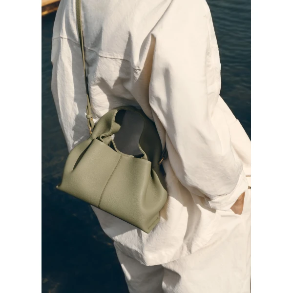 Polène Numéro Neuf Mini in Linden Numéro Neuf Mini in Linden - Mini Bags - Parisian Luxury Leather Bag at Luxury Shoes 
