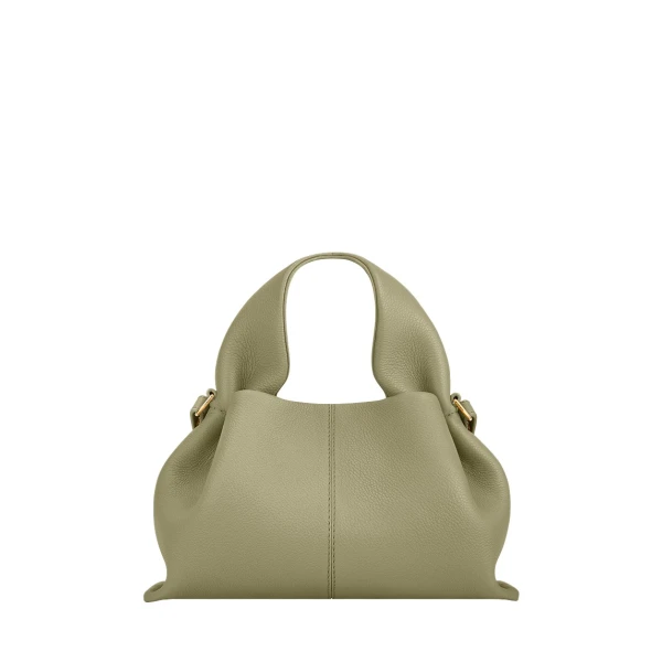 Polène Numéro Neuf Mini in Linden Numéro Neuf Mini in Linden - Mini Bags - Parisian Luxury Leather Bag at Luxury Shoes 