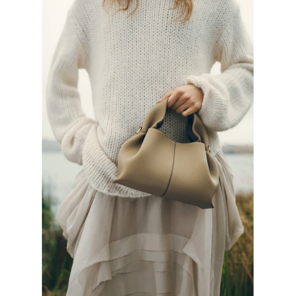Polène Numéro Neuf Mini in Smoky Olive Numéro Neuf Mini in Smoky Olive - Mini Bags - Parisian Luxury Leather Bag at Luxury Shoes 