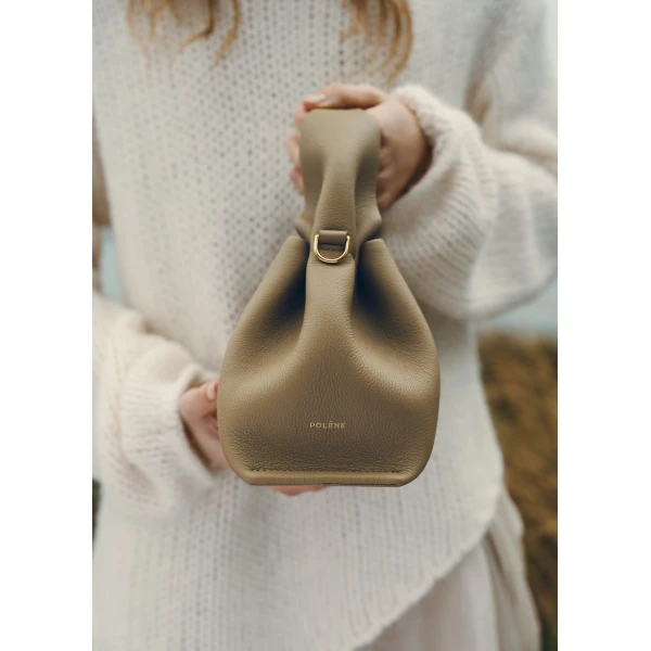Polène Numéro Neuf Mini in Smoky Olive Numéro Neuf Mini in Smoky Olive - Mini Bags - Parisian Luxury Leather Bag at Luxury Shoes 