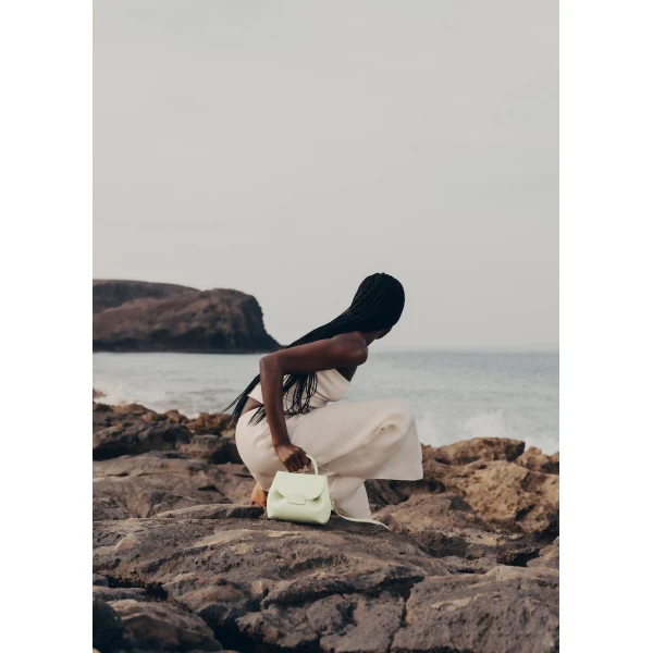 Polène Numéro Un Nano in Aloe Numéro Un Nano in Aloe - Mini Bags - Parisian Luxury Leather Bag at Luxury Shoes 