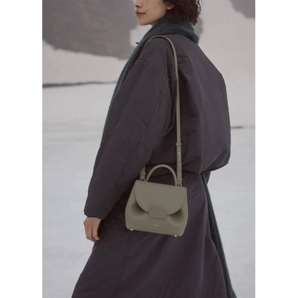 Polène Numéro Un Nano in Olive Numéro Un Nano in Olive - Mini Bags - Parisian Luxury Leather Bag at Luxury Shoes 